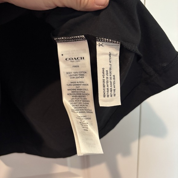 Coach x Disney collaboration Mickey Mouse BLACK  T-shirt size S Ladies NWT - Picture 5 of 7